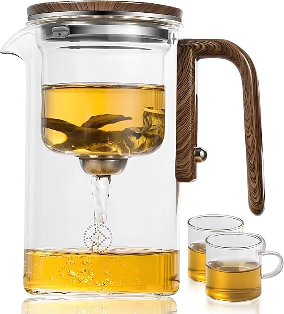 Enchantea Teapot, Harmony Pot, Artisan Tea Infuser, Magic Tea Pot with Strainer - 520ml, 2-cups