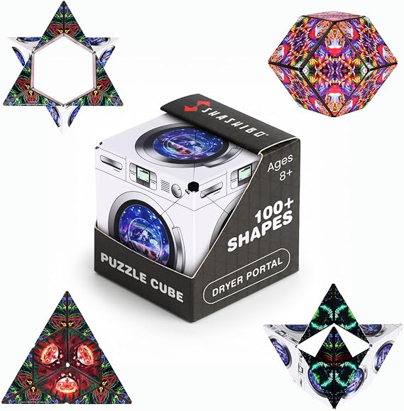 Shashibo DODECA Magnetic Puzzle Cube, Stress Relief Fidget Toy | 100+ Possible Shapes, Sensory Fidget Toy For Adults & Kids, Fun Shape Shifting Puzzle Box For All Ages