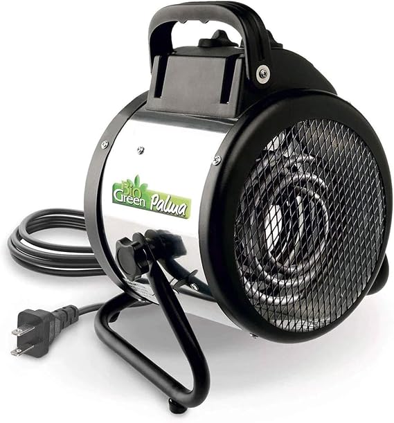 Bio Green PAL 2.0/US Palma BioGreen Basic Electric Fan Heater for Greenhouses, 2 Year Warrenty, 11 x 8 x 12.5" / 280 x 195 x 315 mm