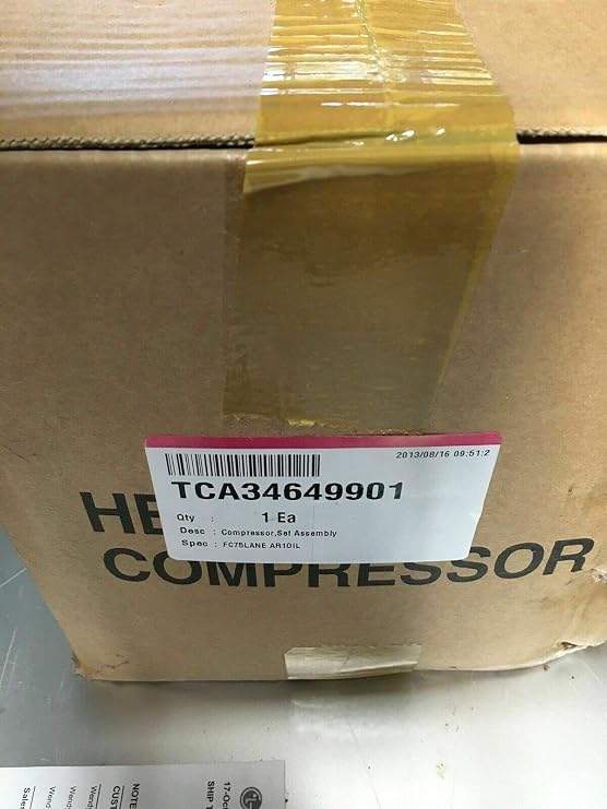 Compatible with LG Refrigerator Compressor TCA34649901 FC75LANE No Software Update