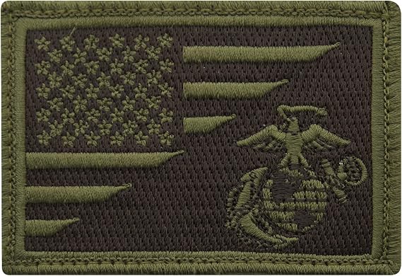 Rothco 1738: Us Flag/USMC Eagle, Globe and Anchor Morale Patch
