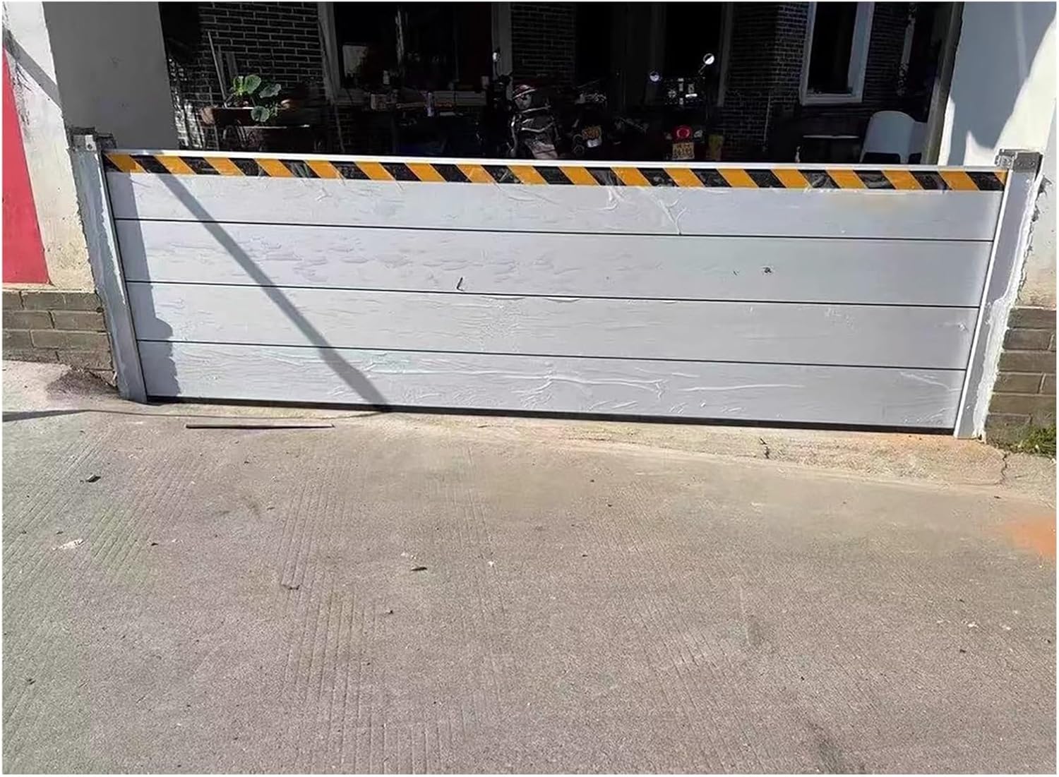 Exterior Door Flood Barrier Heavy Duty Hurricane Emergency Flood Gate, Detachable Reusable Modular Water Dams for Flooding Prevention, Residential Commercial Anti Flood Wall Aluminum Barrier3 ft leng