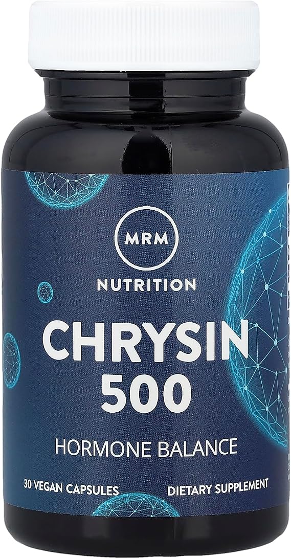 MRM Nutrition Chrysin 500mg - for Women and Men - 30 Servings | Pure 5,7-Dihydroxyflavone, Supports Healthy Hormone Balance, Vegan & Gluten-Free