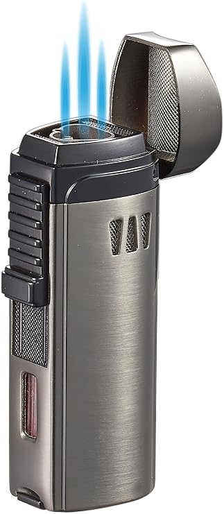 Visol Denali Triple Torch Flame Refillable Gas Lighter (Shipped Without Butane)