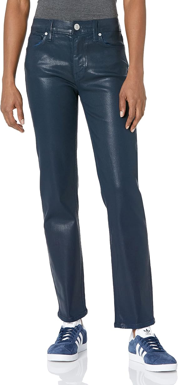 HUDSON Women's Nico Mid Rise, Straight Leg, Ankle Jean