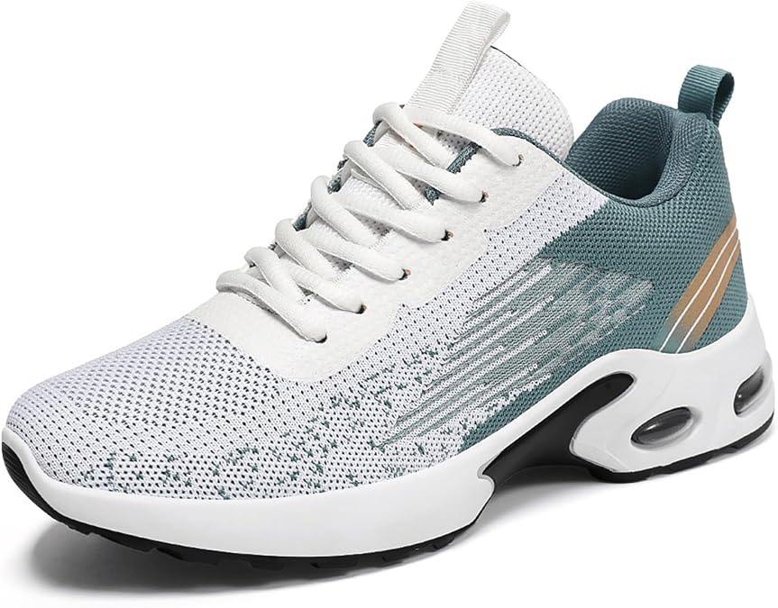 Men's Air Cushion Sneakers Mesh Breathable Gym Work Shoes Comfortable Fashion Non Slip Outdoor Walking All-Day Shoes