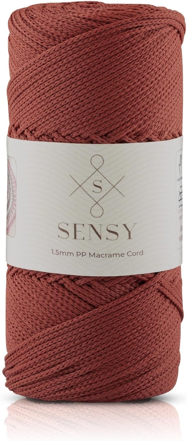 1.5 Mm - 100 gr Polyester Makrome Ipi 150 M Polyester Makrome Ip Supla Ip Ve Çanta Ipliği (Kiremit)