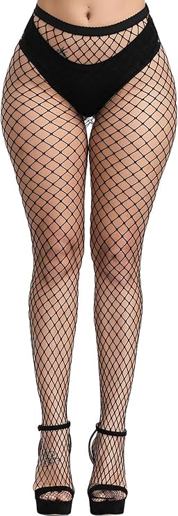 Fishnet Stockings for Women's High Waist Fishnet Tights Pantyhose