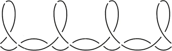 Quilting Creations Loop Border Quilt Stencil
