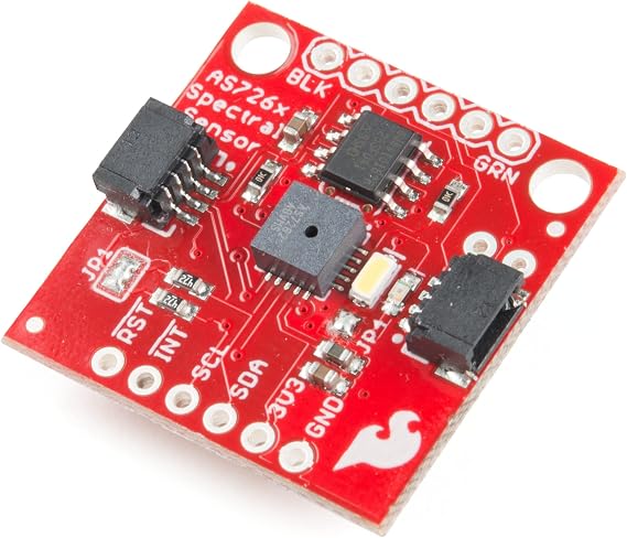 SparkFun Spectral Sensor Breakout - AS7263 NIR (Qwiic) - Near Infrared Sensor Communicates via I2C Interface and Serial Interface Using AT Commands Easy Hookup No Soldering Onboard LED