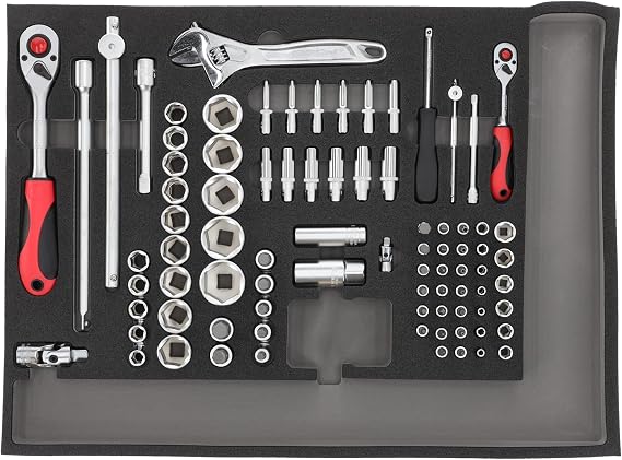 GEDORE RED Socket Set 1/4+1/2 CT-Module 84pcs
