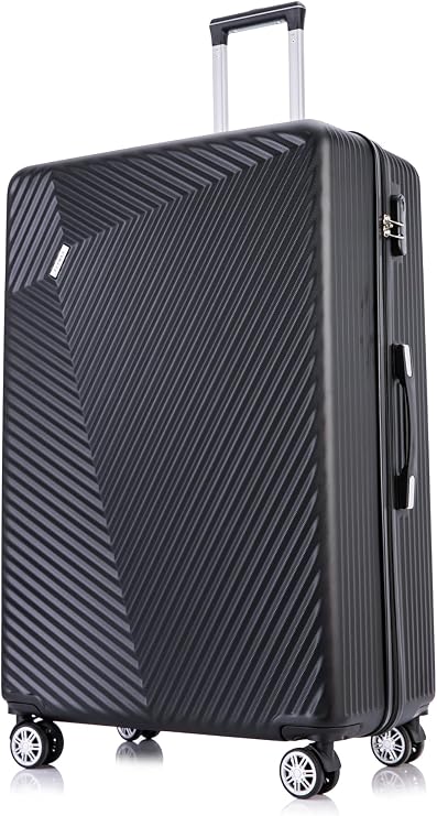 FLYMAX 29" Large Suitcase 4 Wheel Lightweight Luggage Hard Shell Travel Case Hold Check in Fits 23kg - 27kg + 3 Digit Lock Suitcase Large + Telescopic Handle 100 Litre Capacity