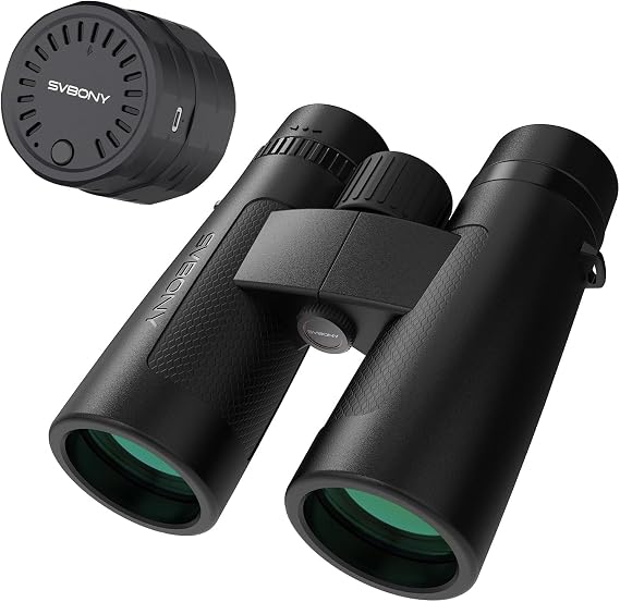 SVBONY Upgraded SV202 10x42 ED Binocular & SC002 WiFi Camera, with Extra-Low Dispersion Objective Lenses for Birdwatching, BAK4 & FMC Optic System, 8+Wide View Angle,