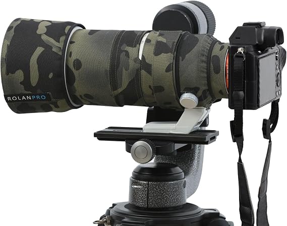 ROLANPRO Camouflage Lens Cover for Sony FE 70-200mm F/2.8 GM OSS II CoverLens Protective Sleeve Case-#2 Dark Camo Waterproof