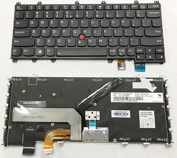 YANHAO [Laptop Keyboard] US New for Lenovo Thinkpad Yoga 260 Layout Keyboard Backlit Yoga 370 X380 Yoga S1 2nd Genera 4TH 01HW575 01HW615 01HX100 01HW655 [Easy Installation] (Color : Black)