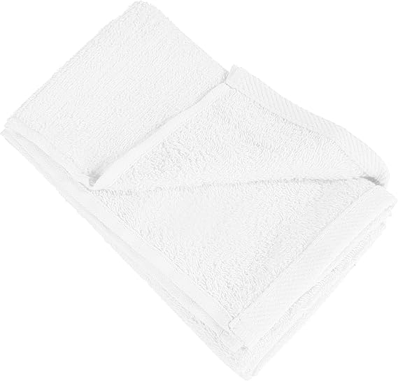 ToteBagFactory (10 Pack) Set of 10 Economical Priced Velour Hand Towel Hemmed