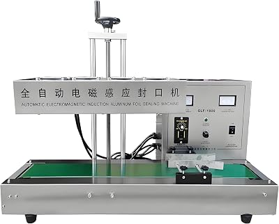 Automatic Bottle Cap Sealing Machine,2200w Continuous Induction Sealing Machine, Electromagnetic Induction Technology for Continuous, Efficient Sealing Packaging 120mm