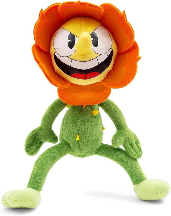 Cuphead Cagney Carnation 9-Inch Collector Plush