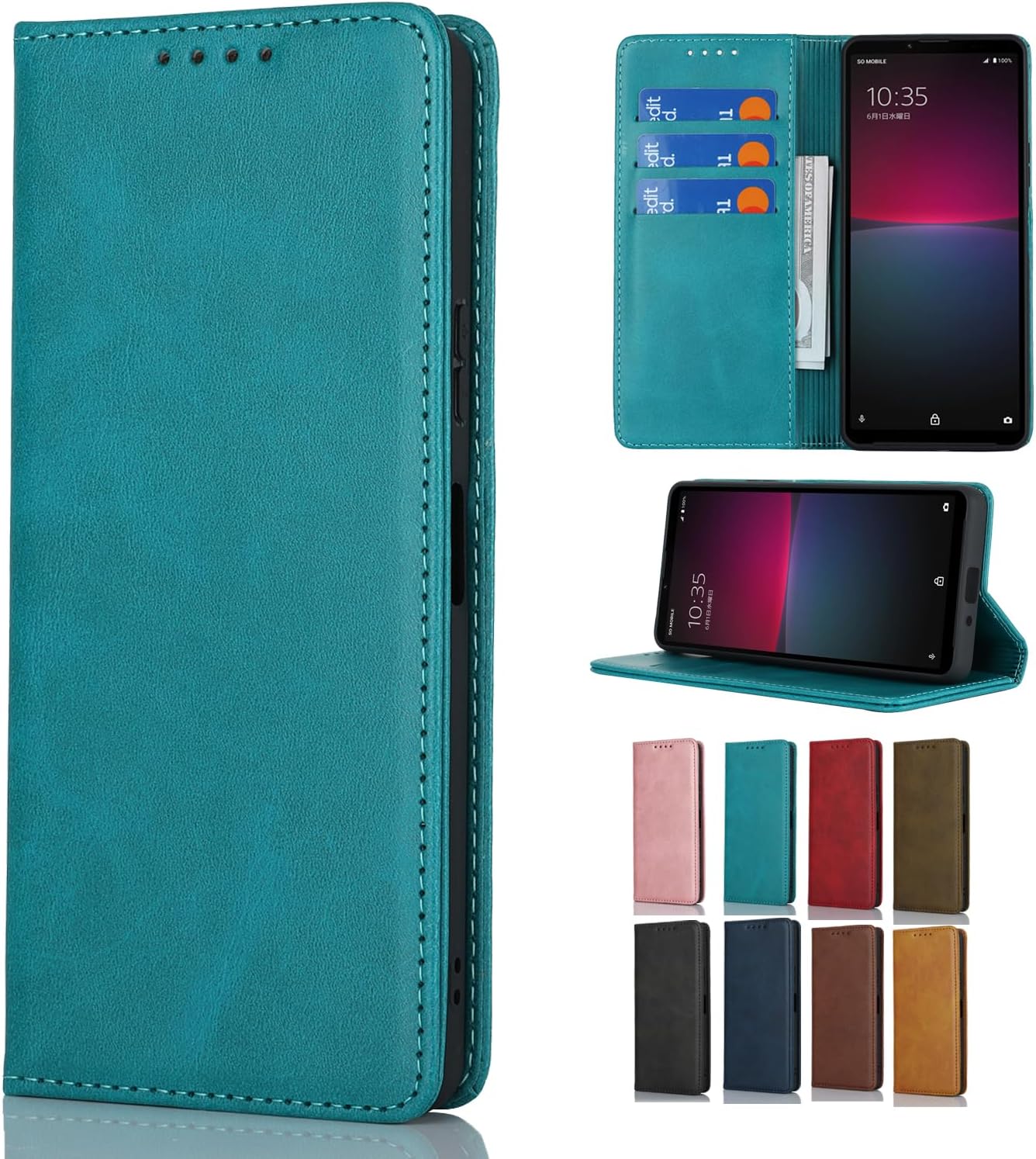 Cavor Galaxy S21 Ultra 5G SCG11 SC-52B Smartphone Case SCG11 Cover, Wallet Type Galaxy S21 Ultra Case, Wallet Type Galaxy S21 Ultra Mobile Cover, Wallet Type Galaxy S21 Ultra Case, Card Storage