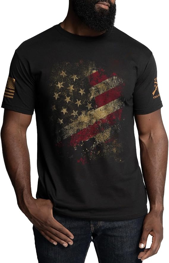 Grunt Style Worn Flag 2.0 Men's T-Shirt