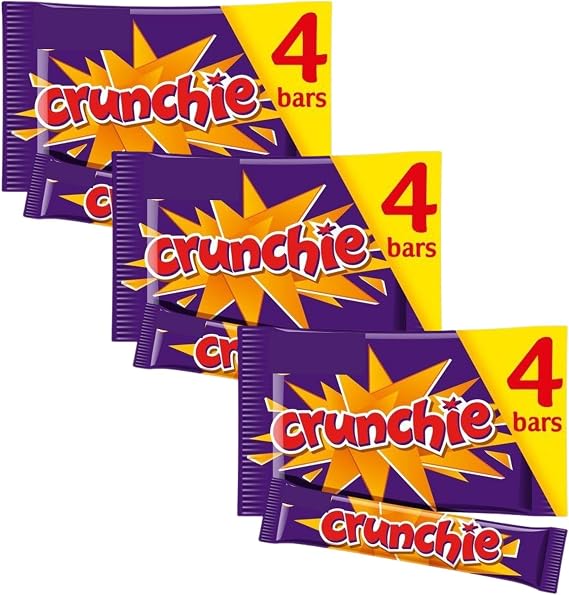 Chocolate Bar Bundle With Crunchie Chocolate Bar 4 Bars 104g (4 Pack)