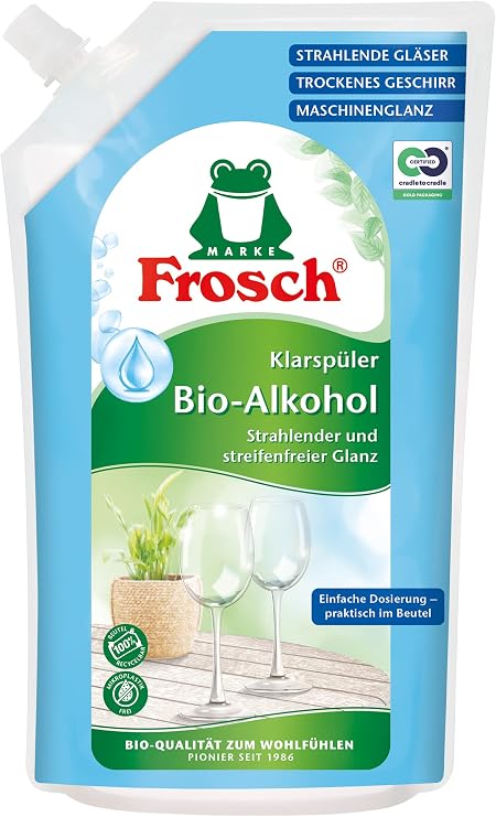 Frosch Rinse Aid 750 ml - 25.36 Fl Oz, Organic, Vegan, Unscented, 1 Pack