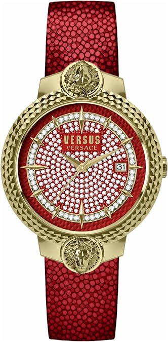 Versus Versace Mouffetard Crystal Collection Luxury Womens Watch Timepiece