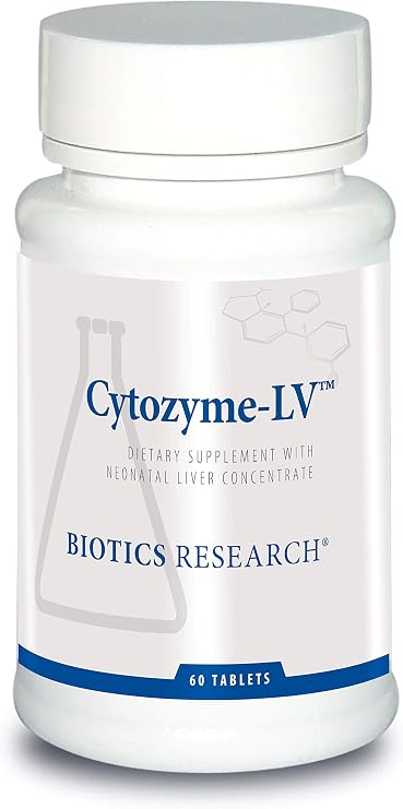 BIOTICS RESEARCH Cytozyme-LV, Neonatal Liver Concentrate 150mg, 60 Tablets