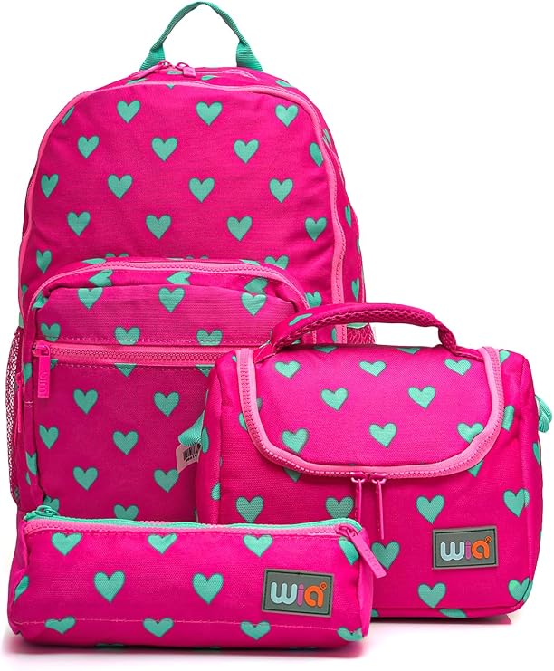 Wia Kalp Desenli Kız Çocuk Okul Sırt Çantası, Standart, WS-001, Pembe, kız-çocuk