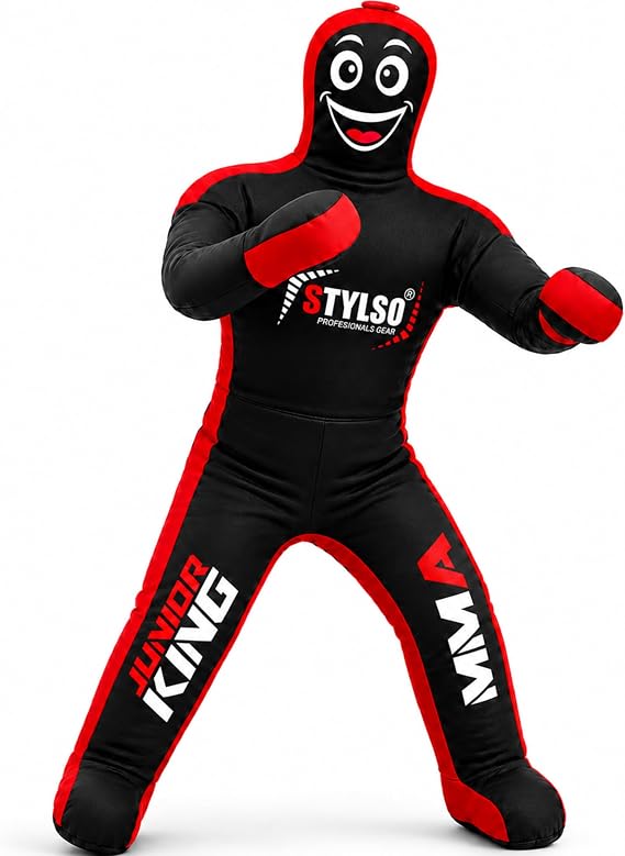 Unfilled Wrestling Dummy for Kids Youth Grappling Dummy BJJ, MMA, Jiu Jitsu & Judo Training Partner Durable Martial Arts Practice Buddy