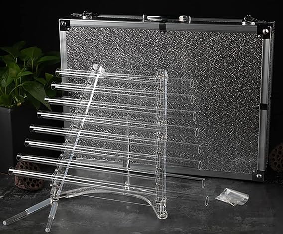 Quartz Crystal Singing Harp for Sound Healing, CDEFGABC 8 Note Healing Musical Instrument with Free Alumina Carrying Case and Mallet (Size : 432Hz)
