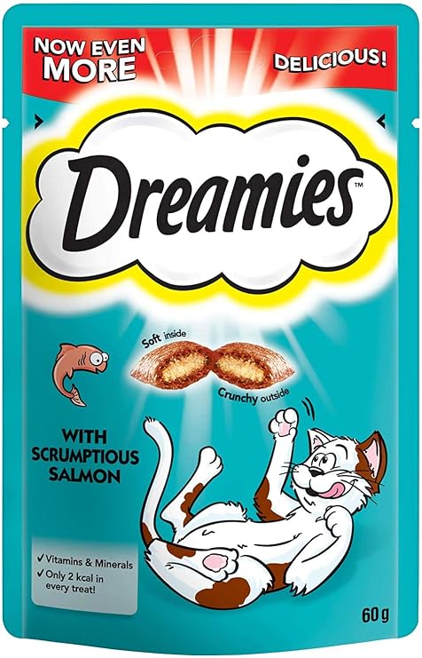 Dreamies Cat Treats with Scrumptious Salmon (60g)