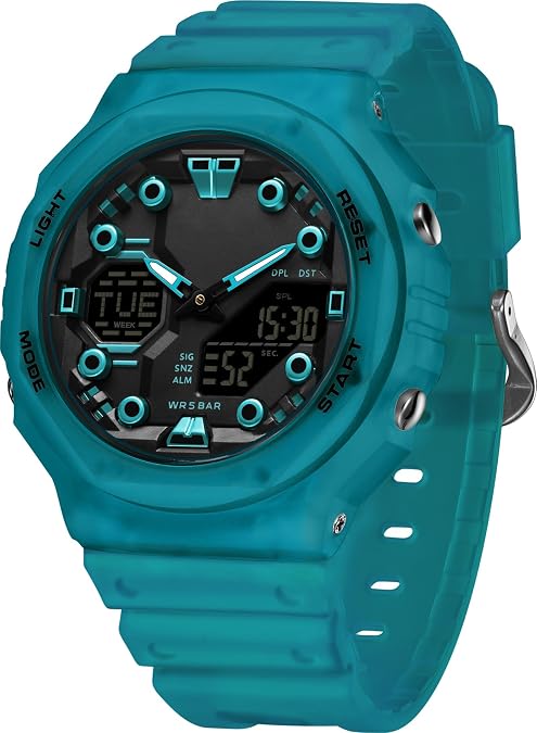 findtime Women's Sport Watches Digital Waterproof Watch Outdoor Military Tactical Wrist Watch Analog Fashion Ladies Watches with LED Luminous Alarms Stopwatch Countdown Reloj para Mujer