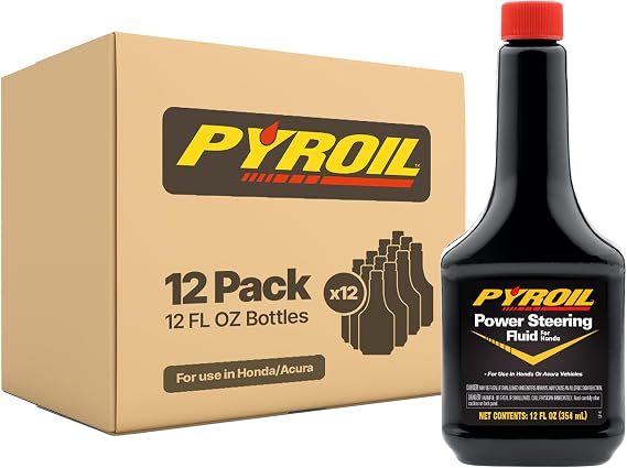 Power Steering Fluid, Helps Reduce Whining & Wear, Conditions Seals and Hoses, for Approved Power Steering Systems, 12 FL Oz (Pack of 12) for use in Honda & Acura Vehicles Only