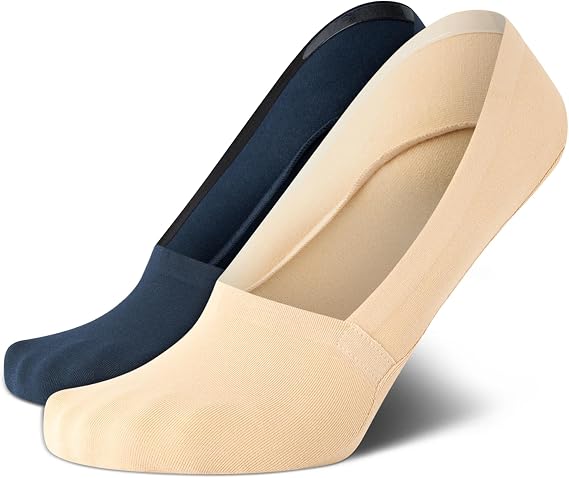 Cole Haan Mens 2 Pack Non-Slip Low Cut No Show Liner Socks