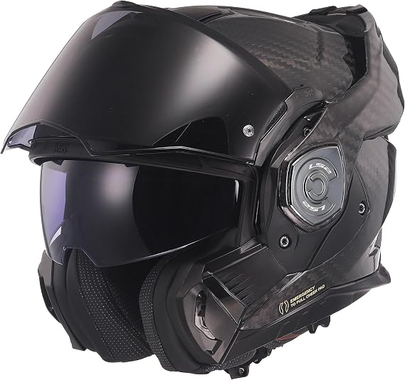 LS2 Klapphelm FF901 Advant X Carbon Solid ECE2206 Modularhelm Motorradhelm