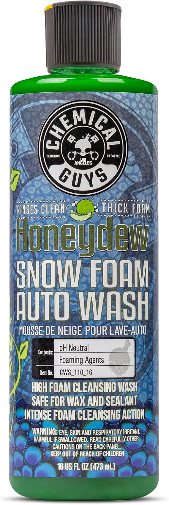 Chemical Guys, Honeydew Snow Foam Car Wash Soap for Foam Cannons, 16 oz