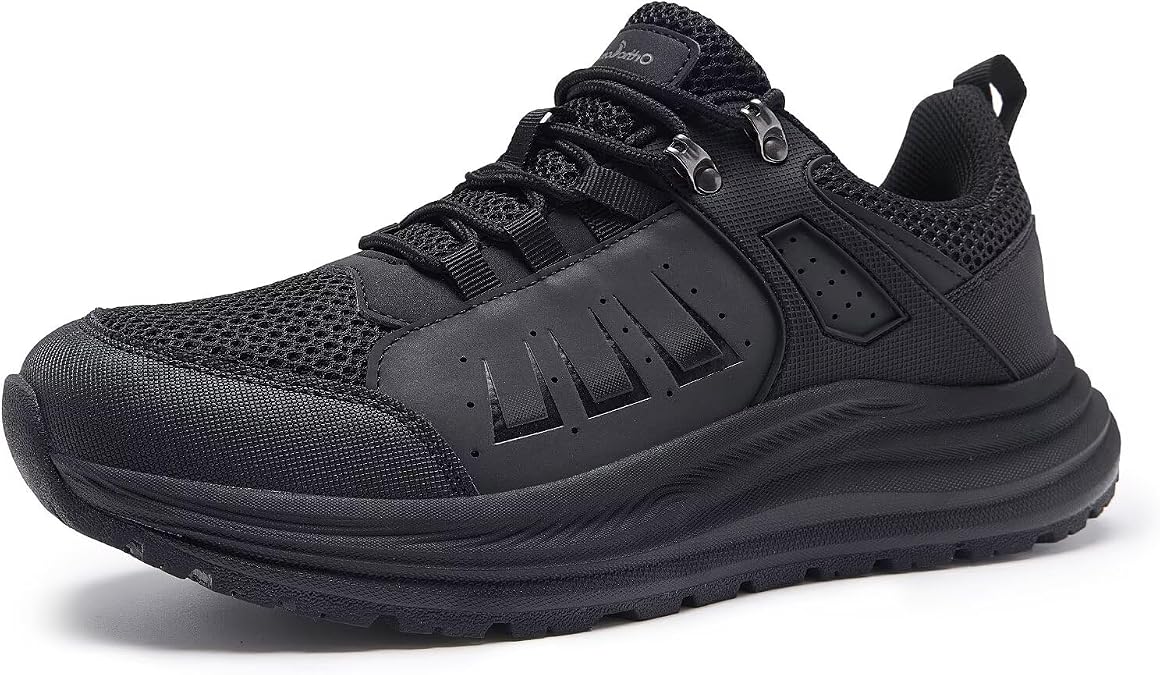 Men's Orthopedic Trail Running Shoes: Comfortable Casual Arch Support Plantar Fasciitis Trekking Walking Shoes, Orthotic Flat Feet Sport Hiking Gym Training Sneakers for Foot and Heel Pain Relief