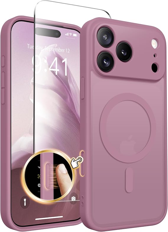 CAPRARO for iPhone 17 Pro Case, Compatible with MagSafe