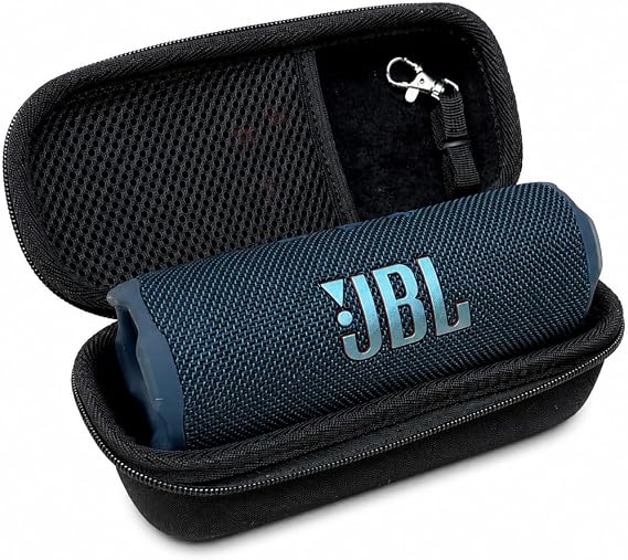 JBL Flip 7 - Portable Waterproof and Drop-Proof Speaker, Bold Pro Sound with AI Boost, 16Hrs of Playtime, Auracast, Including Winguard Protective Travel Case (Blue)