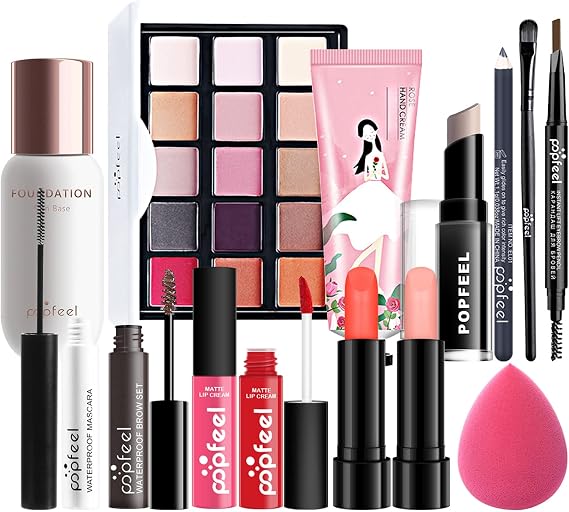 All in one makeup palette, Makeup sets for women, Make up set for teenage girls 13-15, Cosmetic Make-up Starter Kit With Gift Box, Makeup gift, Concealer palette(14PCS)
