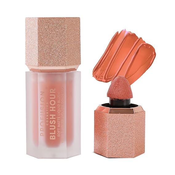 Profusion Cosmetics Blush Hour Lightweight and Long Wearing Soft Matte Cream Blush, Buildable, Natural Finish, Radiant Glow (Aperol Spritz)