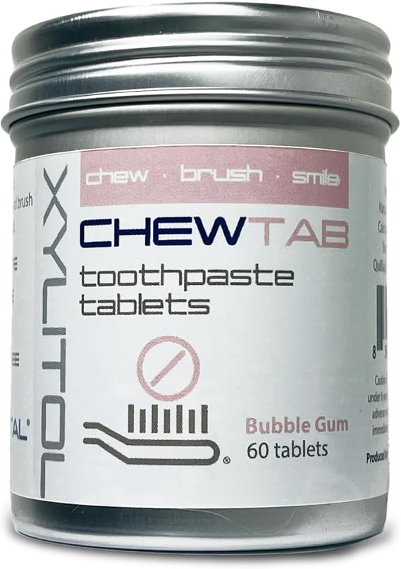 Chewtab Toothpaste Tablets Bubble Gum