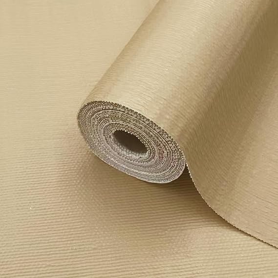 Drawer Shelf Liner for Kitchen Cabinets Non-Adhesive, Shelf Liner Size 12 in x 10 FT White & Khaki, Easy Install, 2 Items Bundle
