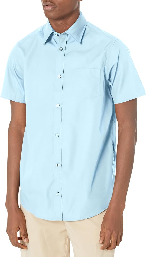 Lee Uniforms Men's Short Sleeve Dress Shirt