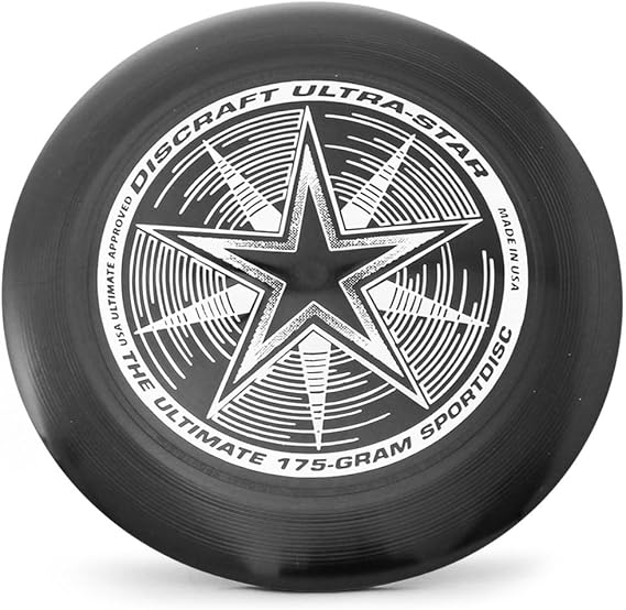 Discraft Ultra-Star 175g Ultimate Disc + Free Mini Frisbee + Ultimate Disc Sticker (USA Ultimate Approved)