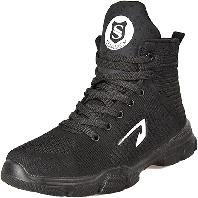 SUADEX Steel Toe Boots for Men Women Waterproof Arch Support Work Construction Indestructible Safety Boots