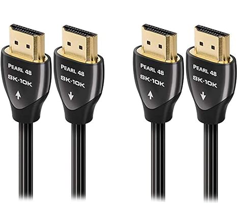 AudioQuest Pearl 8K-10K 48Gbps 2.25m (7.4ft.) HDMI Cables (2-Pack)