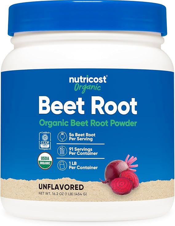 Nutricost Organic Beet Root Powder (1 LB) Certified USDA Organic