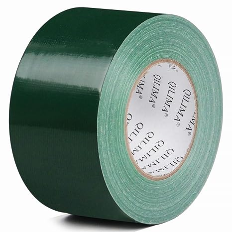 QILIMA Duct Tape Extra Strong Green 75 mm x 55 m Fabric Tape Waterproof Tape 1 Roll